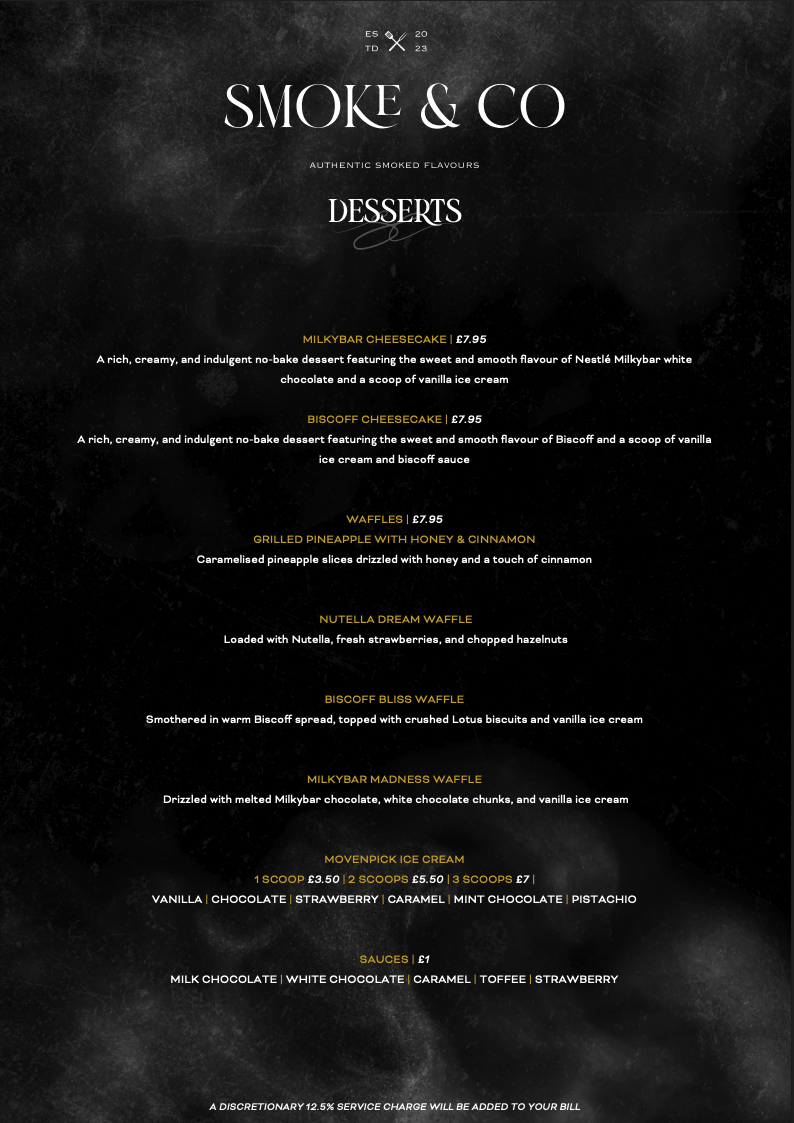 Desserts